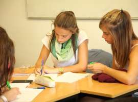 estudiantes en Dublín