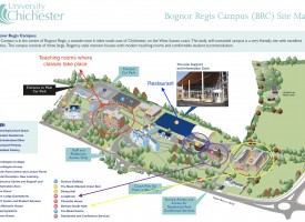 mapa campus Chichester
